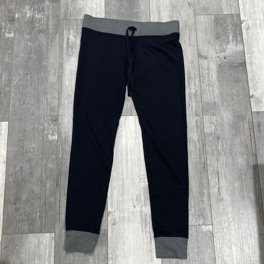 NWOT SONOMA Black & Grey Fitted Leggings, Size Small
